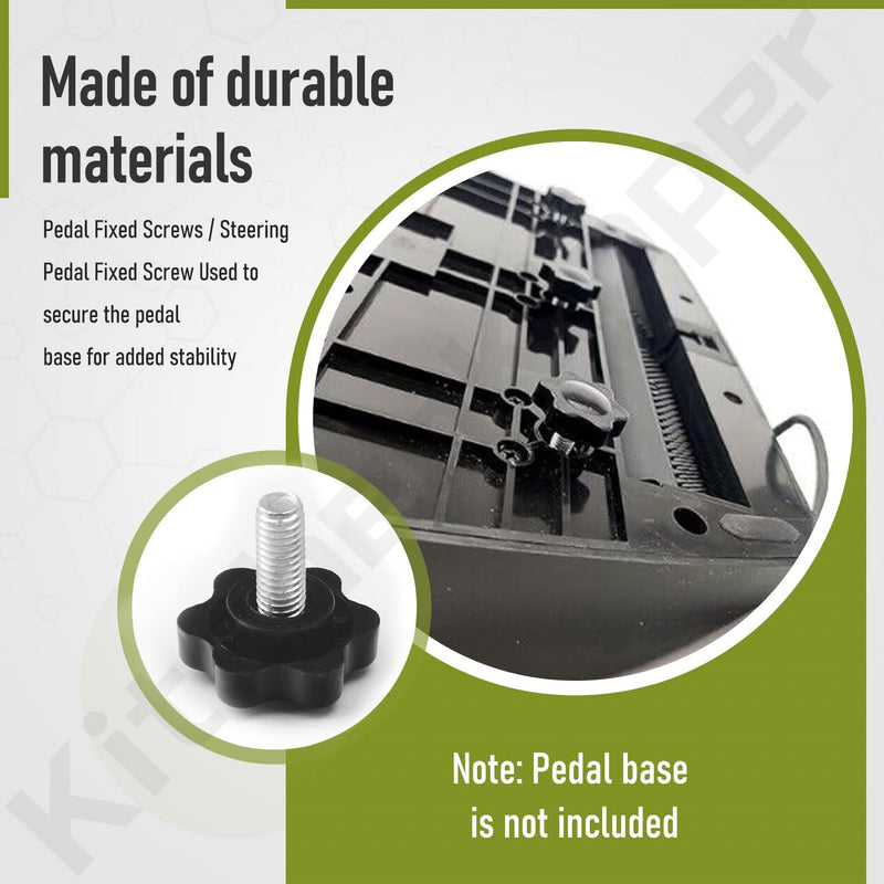 (6 Pack) Pedal Fixed Screws/Steering Pedal Fixed Screw for Logitech G25 G27 G29 G920 G923 Pedal Bracket, M6 x 14MM - Used to Secure The Pedal Base for Added Stability