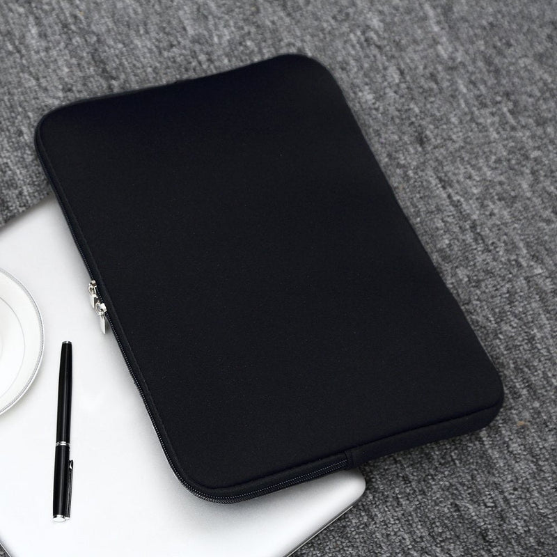 RAINYEAR 14 Inch Laptop Sleeve Case Protective Soft Padded Zipper Cover Carrying Computer Bag Compatible with 14" Notebook Chromebook Tablet Ultrabook (Black) 14" Black