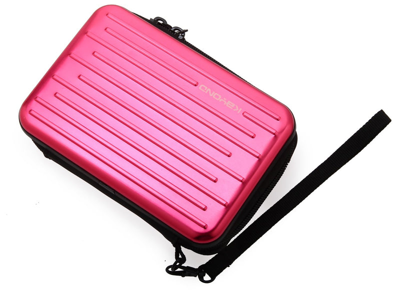 KAYOND Anti-Shock Silver Aluminium Carry Travel Protective Storage Case Bag for 2.5" Inch Portable External Hard Drive HDD USB 2.0/3.0 (Red) Red