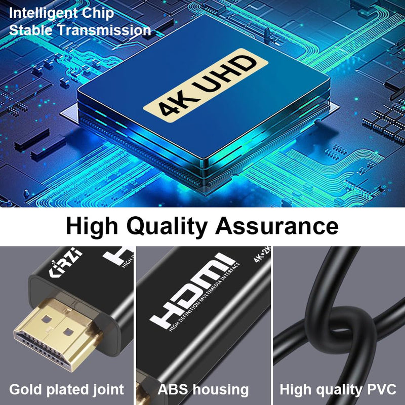 USB C to HDMI Cable 60ft, [4K@60Hz, High-Speed] Type C to HDMI [Thunderbolt 3/4 ],Compatible with Chromebook, MacBook Pro/Air 2023, iPad Pro, iMac, XPS 17, S23, Black (60ft)