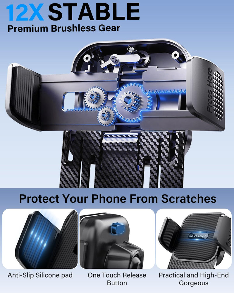 SKYLOTEC Car Phone Mount for Mazda 3 2014-2016/CX-3 2016-2021 Accessories | MX-5 MX5 Miata 2016-2023, 7-Inch Screen Automobile Cradles with Extension rod, Cell Phone Holder, Not Block Air Vent Universal Holder CX-3 2016-2021(Extension Rod)