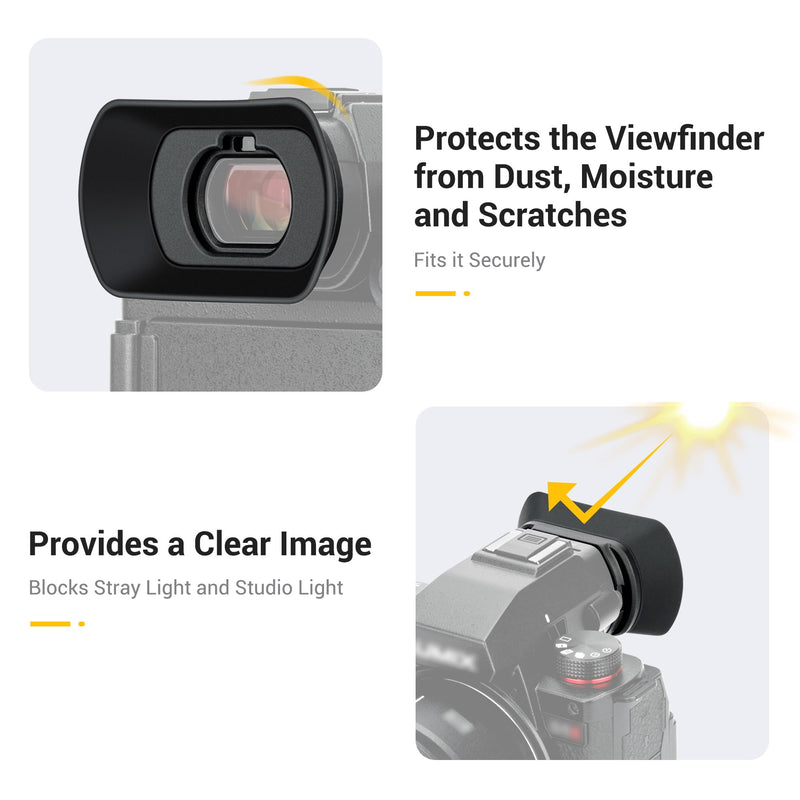LUMIX S5II S5IIX Eyecup Eyepiece，Soft Silicon Extended Camera Eye Cup Viewfinder Special Designed for Panasonic LUMIX S5II S5IIX S5 II S5 IIX S5M2 S5M2X Mirrorless Camera（Upgrade Version）