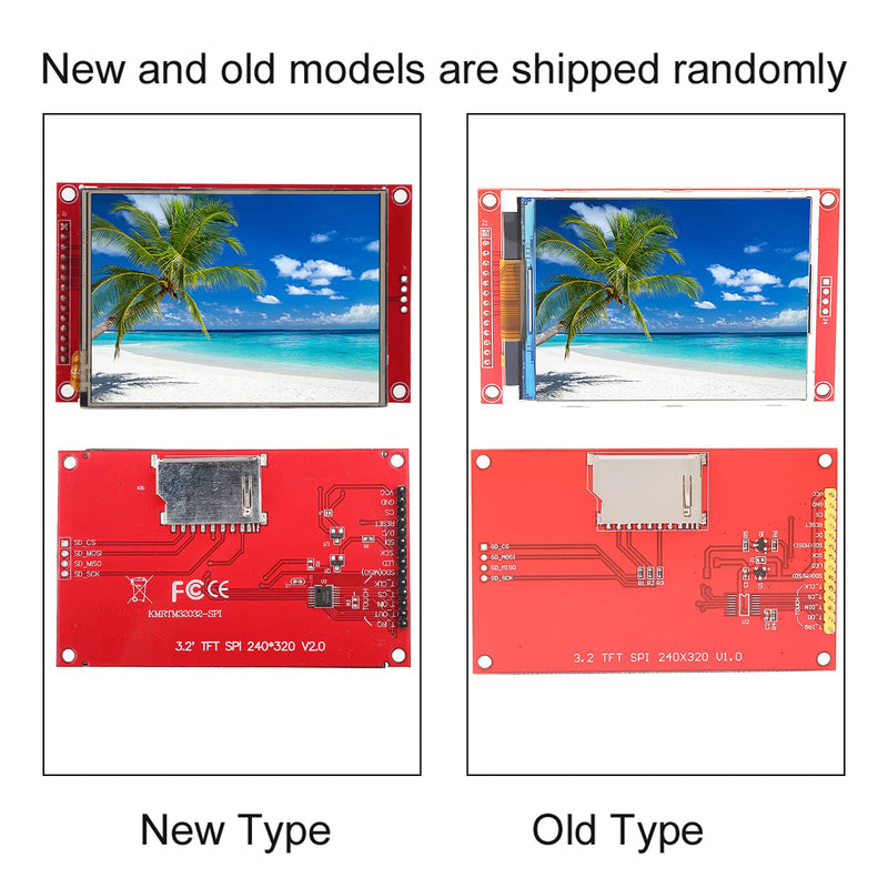 LCD Display Module 3.2 Inch Display TFT 320 240 3.2 Ili9341 3.2 240*320 TFT LCD Display Module 4 Wire SPI TFT LCD Screen with Card Cage TFT Display Module (with Touch)