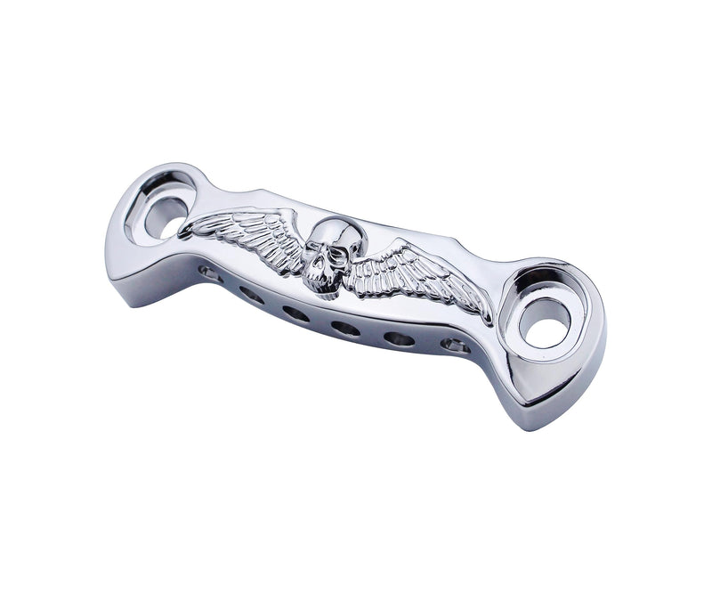 [AUSTRALIA] - Guyker Guitar Bridge Stop Bar Tailpiece String Spacing 10.6mm Skeleton Wings with Studs Replacement for EPI LP SG Style Electric Guitar (GS009, Chrome) GS009, Chrome 