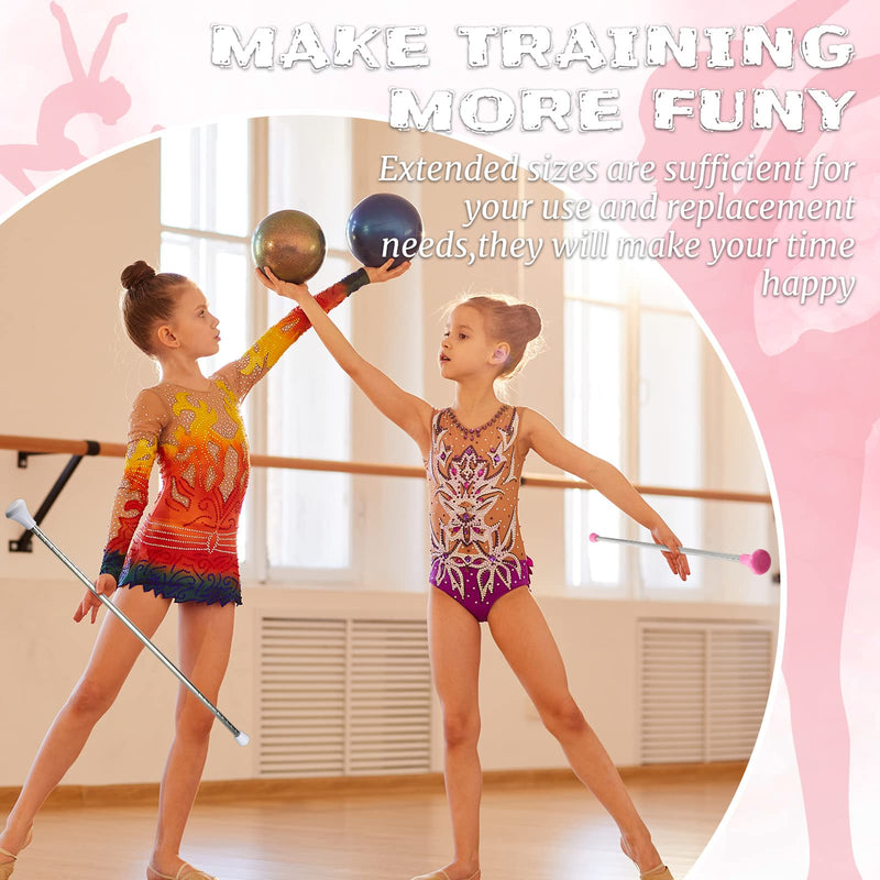 Twirling Baton Unisex Kids' Gymnastics Dance Baton Metal Baton Marching Band Baton Parade Baton Stick for Talent Shows, Artistic Dancing, Baton Twirling (White, Pink,26 Inch) White, Pink 26 Inch