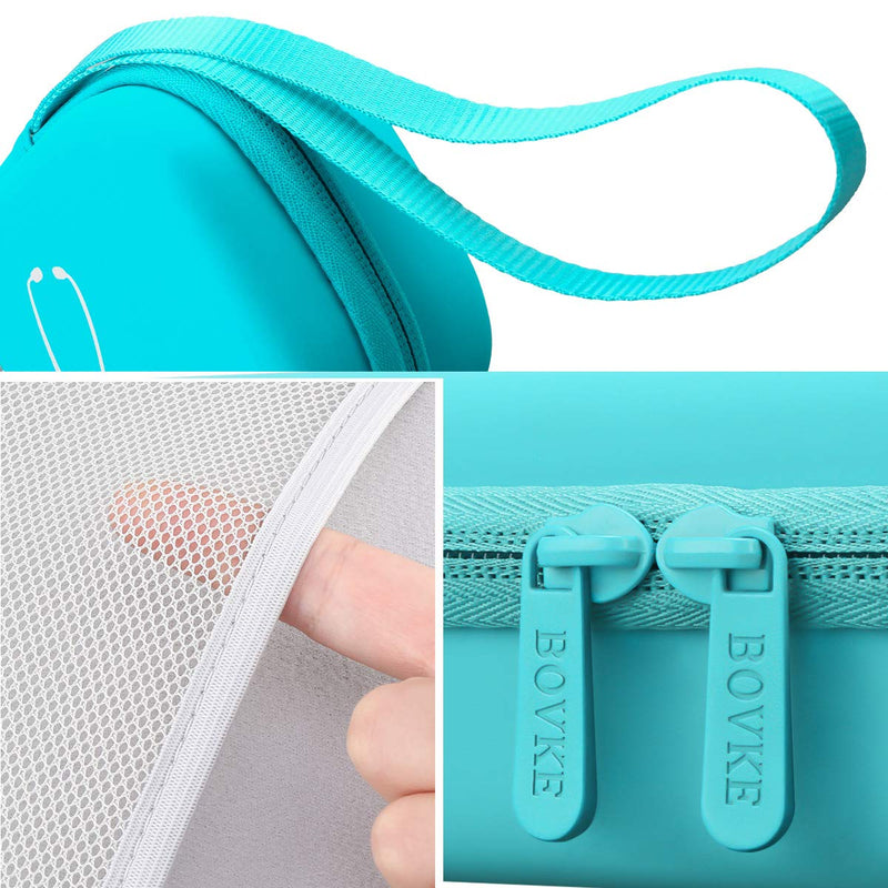 BOVKE Travel Carrying Case Compatible with 3M Littmann Classic III, Lightweight II S.E, MDF Acoustica Deluxe Stethoscopes - Extra Room for Medical Scissors EMT Trauma Shears and LED Penlight, Emerald Pu Leather_Emerald