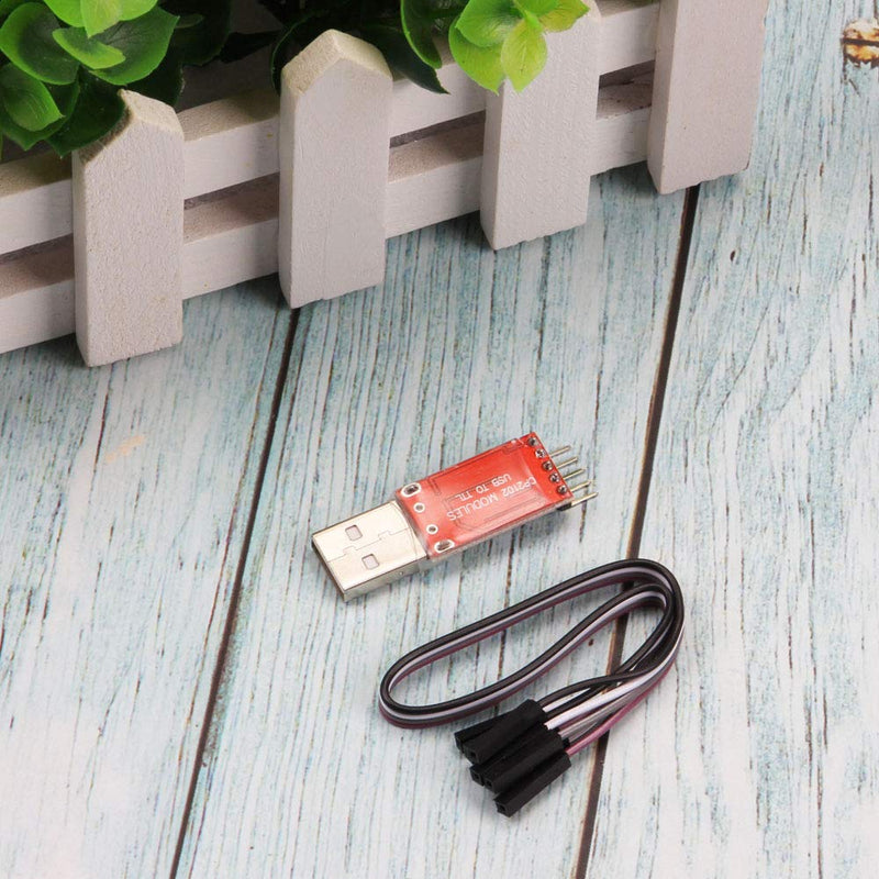 Ximimark 4Pcs USB 2.0 to TTL UART 5PIN Module Serial Converter CP2102 STC PRGMR Free Cable