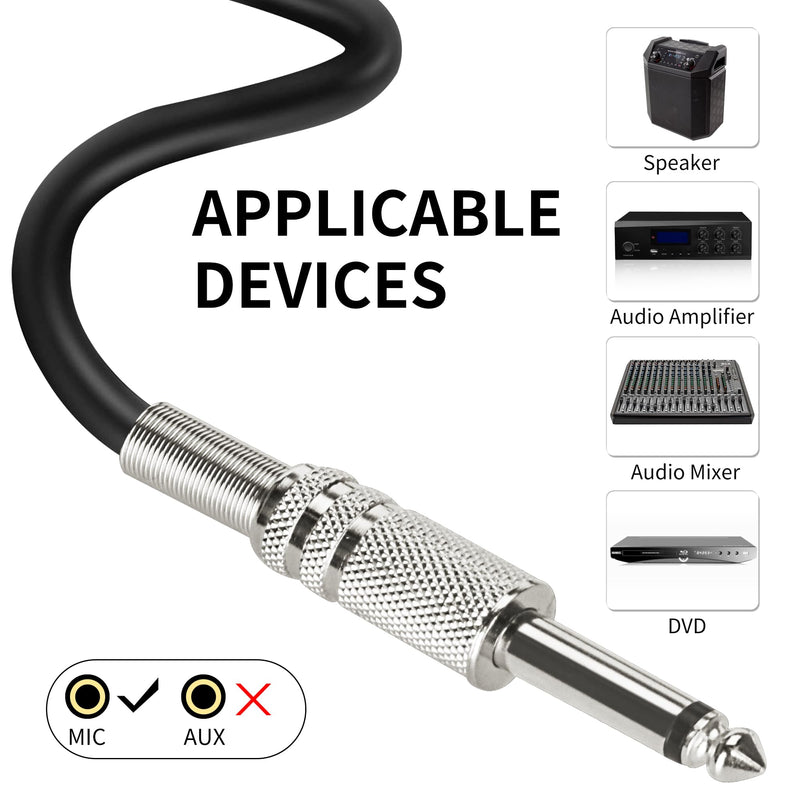 Marengo Dynamic Vocal Microphone for Karaoke Speaker,Wired Handheld Mic with On and Off Switch and 13ft Detachable Cable MWH58