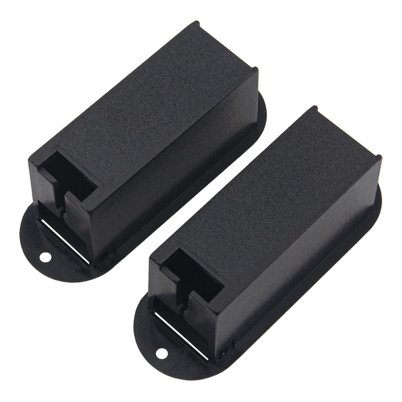 4Pcs Yootones 9V Battery Holder Case Box Base with Cable Connector Buckle Compatible with Active Bass Guitar Pickup