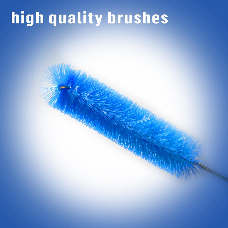 8-in-1 CPAP Cleaner Hose Brush, 2 Pieces CPAP Hose Cleaning Brush, Pipe Brush for CPAP Hoses/Tube/Accessories (Blue) Blue