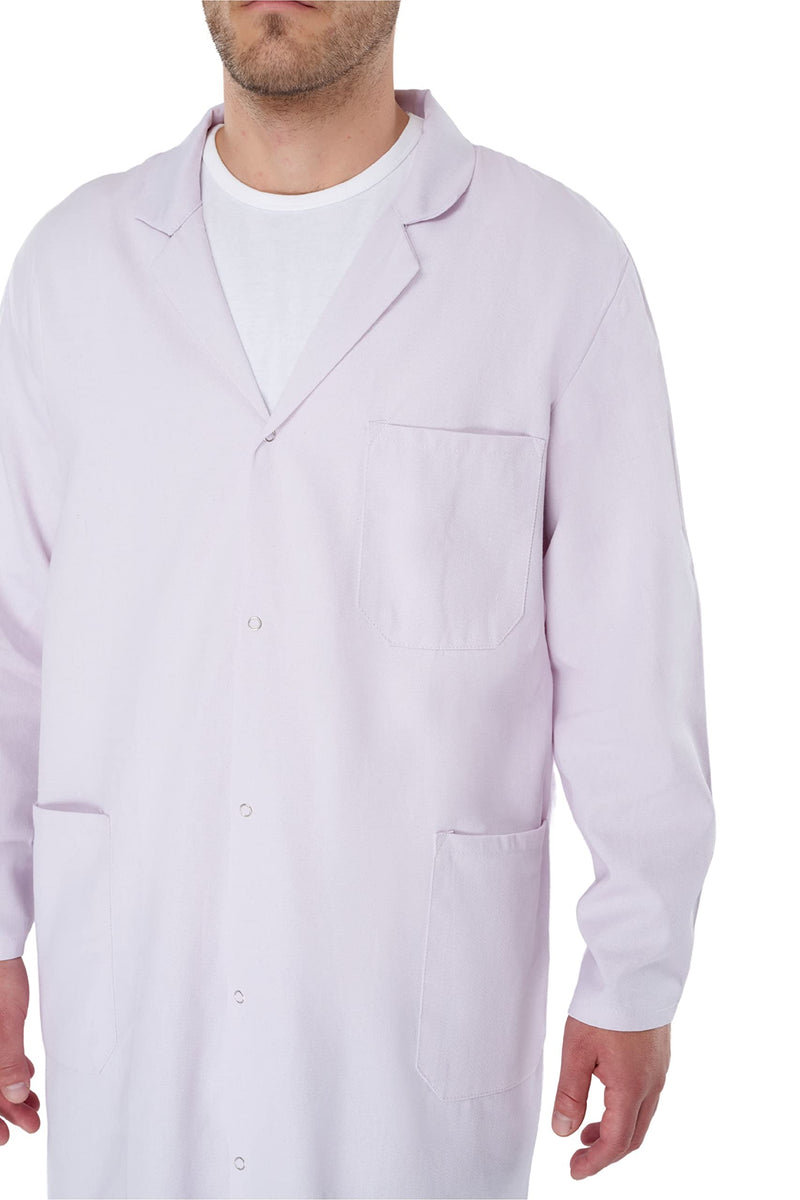 Men's Laboratory Coat, One Size, Cotton, White, Laboratory Coat, XXS-XXXL S