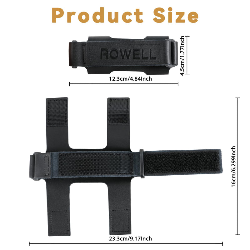 ROWELL French Horn Guard Cowhide French Horn Hand Guard Adjustable French Horn Hand Pad Portable Wear Resistant French Horn Guard French Horn Guard Replacement
