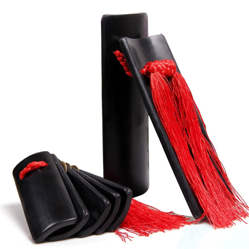 Miwayer Professional Chinese Kuaiban,China Allegro Clapper Bamboo Traditional Instrument Festival Performance Props,Percussion Tradition Music Instruments Rap Drama Adult Black