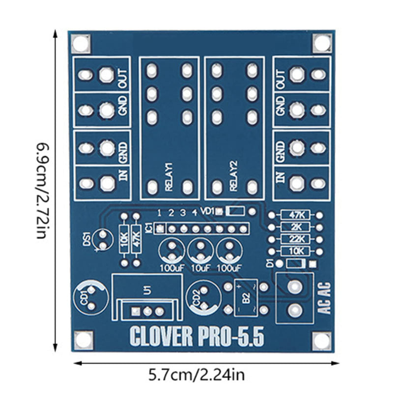 [AUSTRALIA] - YWBL-WH Speaker Protection Board Module DIY Kit AC 12V-24V Dual Relay Voltage Regulator 