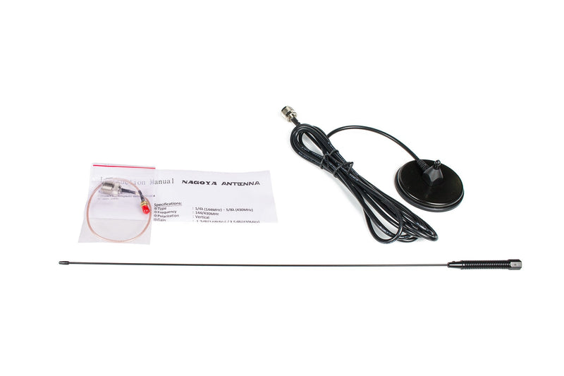 [AUSTRALIA] - Authentic Genuine Nagoya UT-72 Super Loading Coil 20-Inch Magnetic Mount (Heavy Duty) VHF/UHF (144/430Mhz) Antenna PL-259, Includes Additional SMA Adaptor for BTECH and BaoFeng Handheld Radios UT-72 PL-259/SMA VHF/UHF 