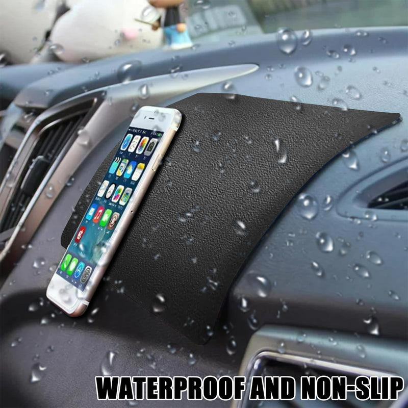 Car Dashboard Anti-Slip Rubber Mat, Multifunctional Non-Slip Mat for Car Accessories, 10.6"×5.9"Sticky Adhesive Pad Magic Anti-Slip Mat for Cell Phone, Sunglasses, Keys, Coins (Skin Striae) Skin striae