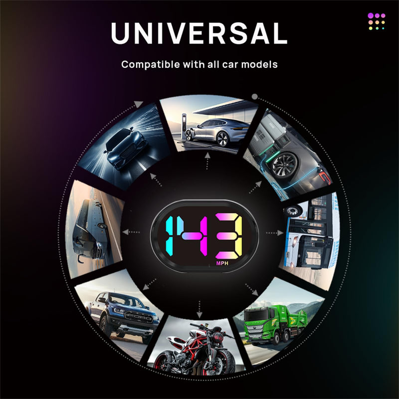 Digital Speedometer for Car,GPS Speedometer for Car,HUD Speedometer MPH,GPS Speedometer mph,USB Connect Plug and Play