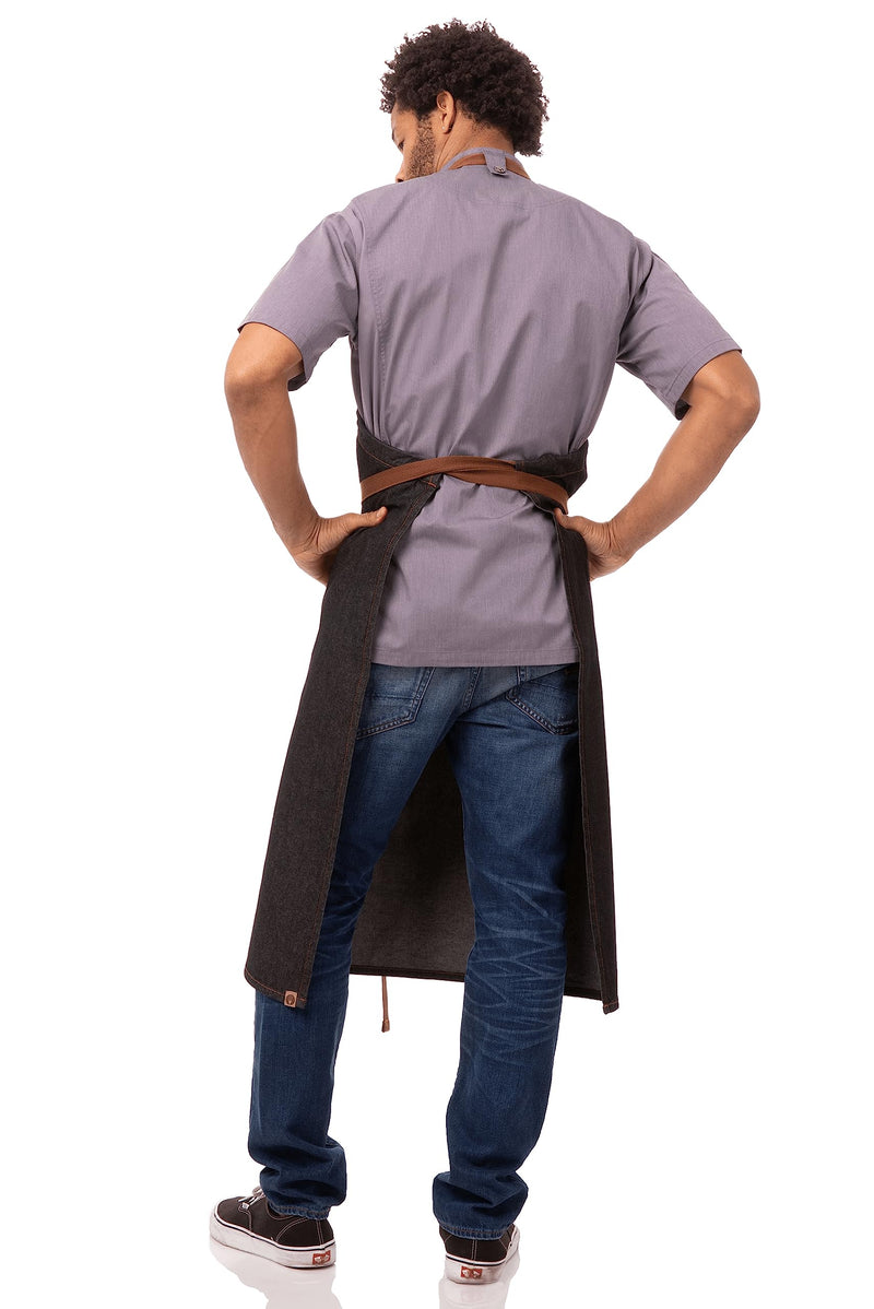 Chef Works Unisex Memphis Chefs Bib Apron One Size Black