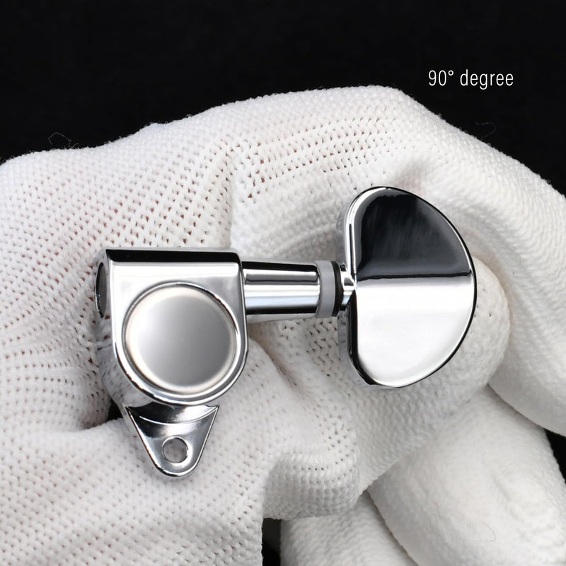 [AUSTRALIA] - FXJXB 18:1 Guitar Tuning Pegs 3x3 Tuning Keys Guitar Tuners Replacement for Acoustic or Electric Guitar for ST TL SG LP Style- Chrome(3R+3L) 3L+3R 