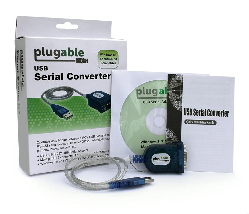 Plugable USB to Serial Adapter Compatible with Windows, Mac, Linux (RS-232DB9 Female Connector, Prolific PL2303HX Rev. D Chipset)