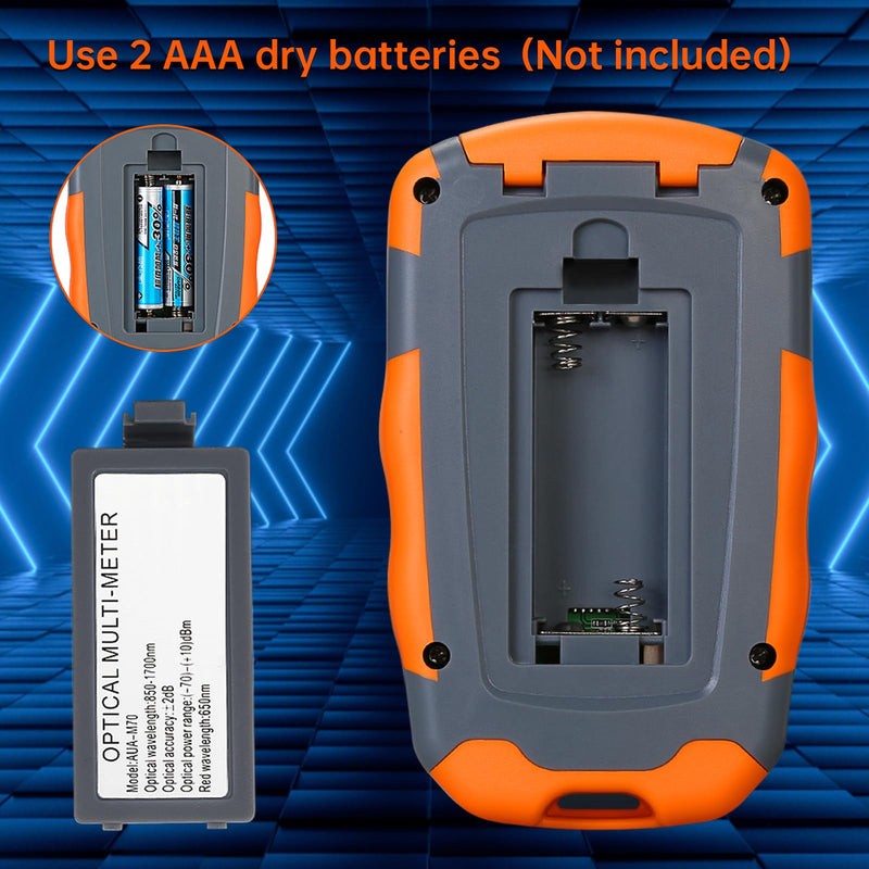 [AUSTRALIA] - Fiber Optic Tester Portable Fiber Light Power Meter SC/FC/ST Universal Interface Fiber Tester Built-in 10Km Visual Fault Locator (OPM&VFL) with FC to LC Adapter 1 