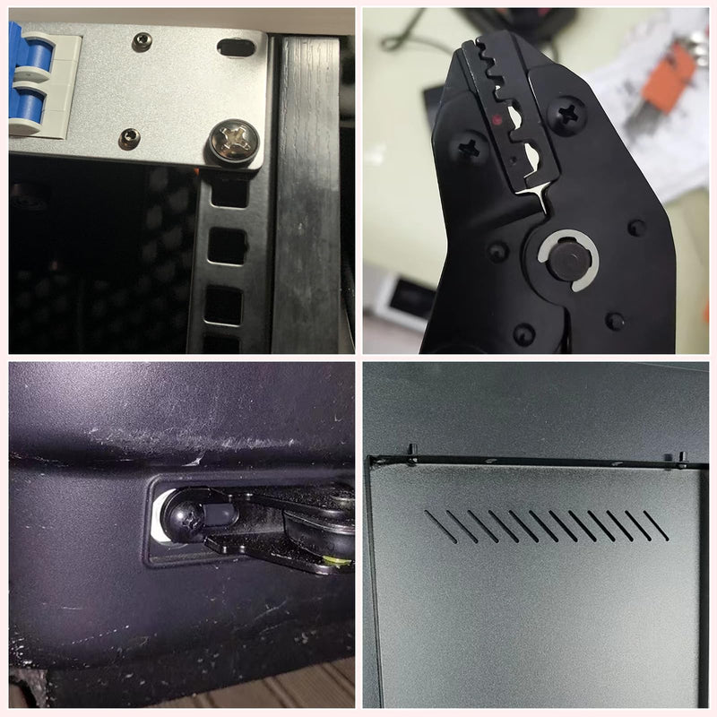 120PCS 10/32 Server Rack Screws, Racks Mounting Steel Screws with Washers and Screwdriver for Server Cabine