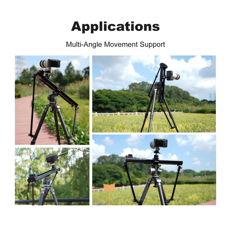 Accsoon Toprig Camera Slider Support Arm Stabilizer, Ajustable Tripod Support Arms for Increasing Stability in Aluminum Alloy, for Toprig S60 Slider - 2 Packs
