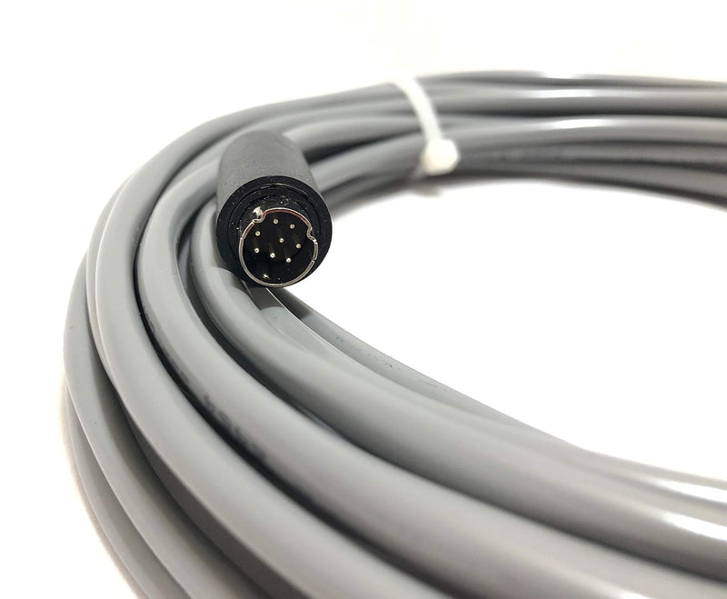 50' EVI Control Cable VISCA RS232 Cable for Sony EVI/BRC/SRG Series Cameras (8 Pin Mini Din to 9 Pin D-Sub Serial Computer Connector) - Made in The USA