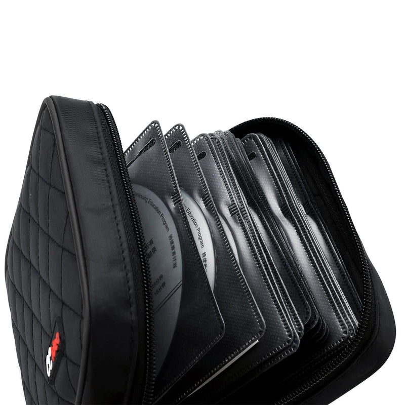 CCidea 40 Capacity CD/DVD Case Holder Portable Wallet Disc Storage Binder for Car, Home,Travel Carrying Organizer (Black) Specials Black