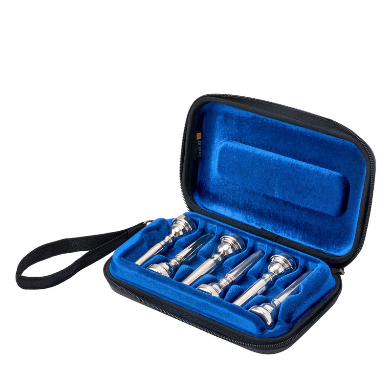 Protec ZIP Trumpet Mouthpiece Case (6-Piece), Black, Model BM214 6-Piece