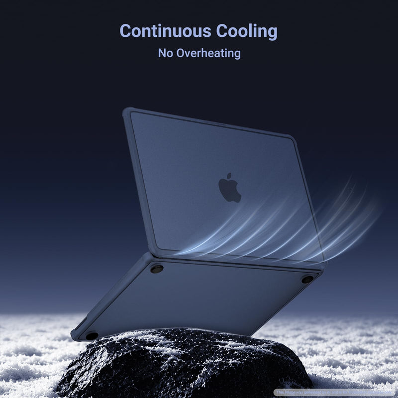 MOSISO Compatible with MacBook Neo Case 13 inch 2026 A3404 A18 Pro Chip | Anti-Cracking Cover Matte Finish Seamlessly Closes Protective Hard Shell Case Cover with TPU Bumper, Indigo
