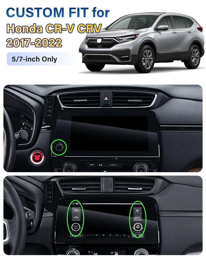 SKYLOTEC Car Phone Holder for Honda CR-V CRV 2017-2022 Accessories 5/7-inch | Automobile Cradles CR V Cell Phone Screen Mount, for iPhone Samsung All Mobile Smartphones, NOT Block Air Vent Universal Holder 2017-2022 Honda CRV | 5/7-Inch