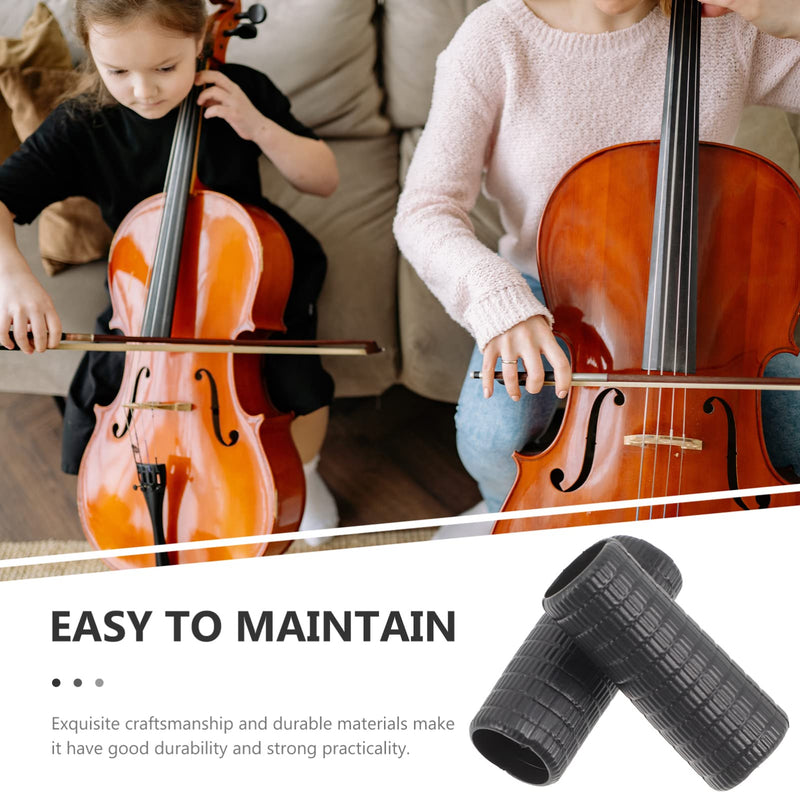 SUPVOX 4pcs Cello Bow Grip Rubber Violin Posture Correction Grasp Bow Pose Orthotics Tools General Violin Accessories 3x1cm