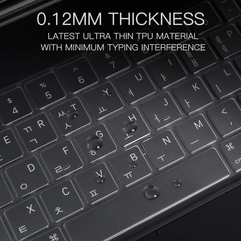 CaseBuy Ultra Thin Keyboard Cover for Apple iPad Air 4th Gen & iPad Pro 11-inch with Magic Keyboard(3rd 2nd Generation), iPad Air 4th TPU Protective Skin iPad Pro 11(3rd 2nd Gen)