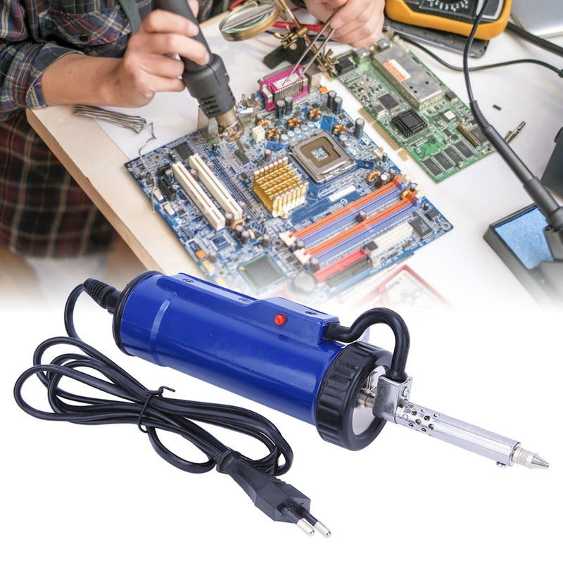 ADT-3 30 W Fully Automatic Electric Soldering Sucker Desoldering Pump Tool EU Plug 220 V for Smooth Soldering Agents and Pre Cut Silicone Hoses
