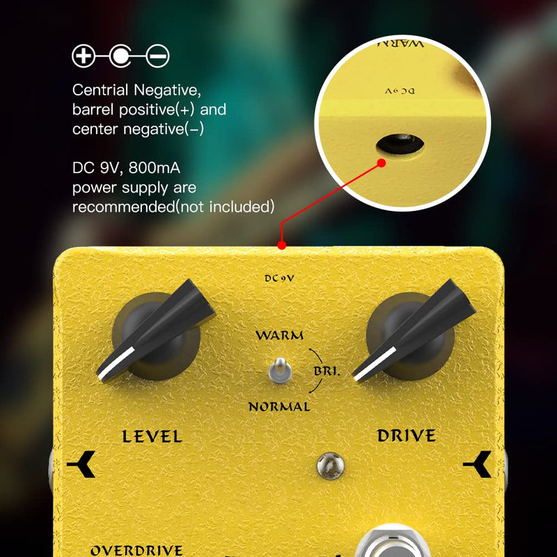 [AUSTRALIA] - JOYO Bass Overdrive Pedal Effects from Rock to Metal Specially Design for Bassist High-end Edition Dr.J Series (D52) Bass Yellow 