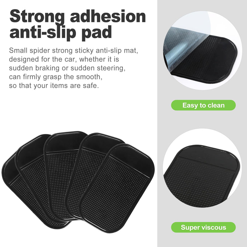 [AUSTRALIA] - 5 Pcs Car Dashboard Sticky Mat, Non-Slip Gel Dashboard Pad Multi-Functional Reusable Dashboard Mat 