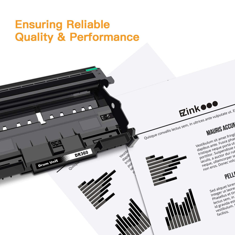 E-Z Ink (TM Compatible Drum Unit Replacement for Brother DR360 DR 360 to use with DCP-7040 DCP-7030 MFC-7840W MFC-7340 MFC-7440N HL-2140 HL-2170W HL-2150N (1 Drum Unit)