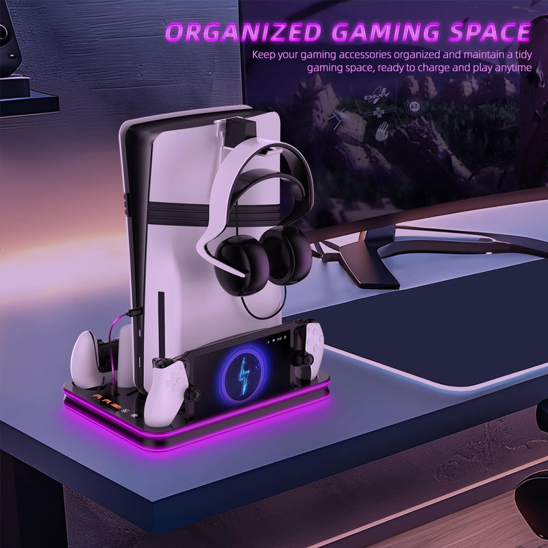 PS5 Pro / PS5 Slim/Stand and Cooling Station Cooling Fans for PS5/ Pro/Slim/,