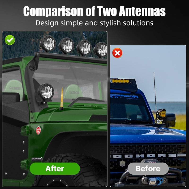 [AUSTRALIA] - Xinhongfei Car Bullet Antenna Truck Antenna car Exterior Accessories American Flag for Radio for Truck SUV (7.8gold) 7.8gold 