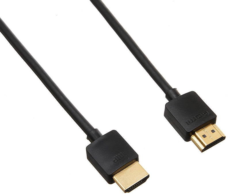 Monoprice 8K Ultra High Speed Slim HDMI Cable - HDMI 2.1, 8K@60Hz, 4K@120Hz, 48Gbps, HDR, VRR, 3ft, Black - 5 Pack 3 Feet