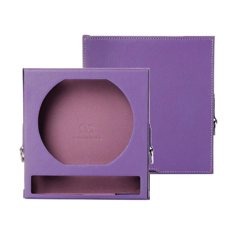 SHANLING EC Zero CD Player Leather Case, Special Protective Case for EC Zero T Portable CD Player, PU Leather Material, Purple