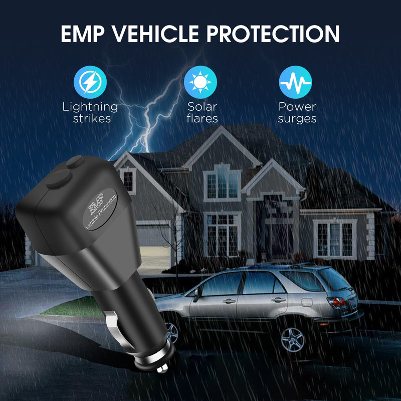 EMP Vehicle Protection, Zuomeng EMP Protector, Lightning, Solar Flare, Surge Protection, Suitable for Cars and Trucks, Easy Installation