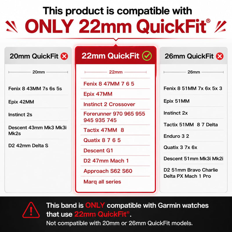 22mm Quickfit Watch Bands for Garmin Fenix 8 47mm 7 pro sapphire solar fenix 6 pro 5 Epix Gen 2 47 Forerunner 970 965 955 945 Instinct 2 Soft Silicone Sport Strap Replacement Combo_3