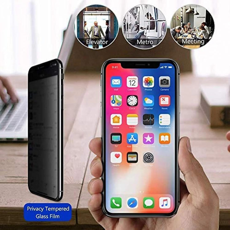 [2 Pack] Privacy Screen Protector for iPhone 11/XR, YMHML Tempered Glass Anti-Spy Bubble Free Case Friendly Easy Installation Film for iPhone 11/XR 6.1 Inch iPhone 11/XR-6.1 Inch