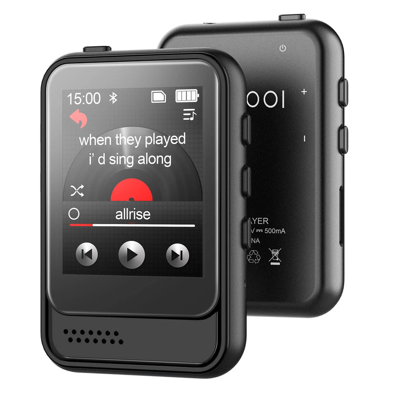 MP3 Player with Bluetooth 5.3,Portable Music Player with Speaker and Micro SD Card Slot MP3 Player with FM Radio,Video,Voice Recording,Earphone for Kids,Jogging and Gift,Max 512GB Expand 16GB