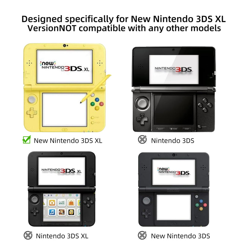 New 3DS XL Protective Shell, Ultra Clear Crystal Transparent Hard Case for Nintendo New 3DS XL
