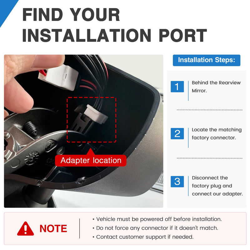 DashCam Power Adapter,(10P TypeC) Compatible with Jeep Grand Cherokee,Dodge | for Car with Auto Dimming Rearview Mirror,Built-in Hide USB to GPS Radar Dash Cam Charger Adapter Cable,Clean Install