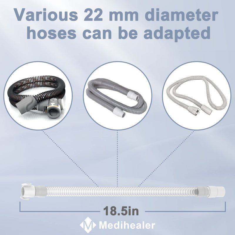 2 Packs Quick Release Tube Compatible with Amara View, Only Short Tube for AV, No Elbow, Improved Design and Upgraded Material,Great Value Supplies by Medihealer.