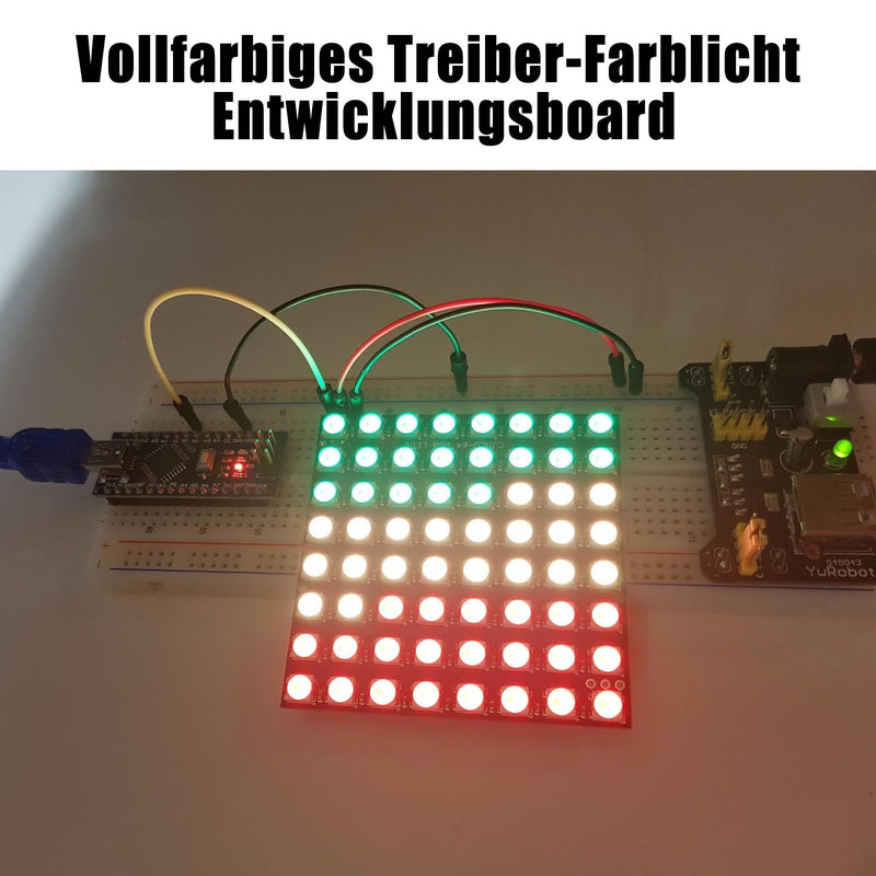 [AUSTRALIA] - GERUI Pack of 3 U 64 LED Matrix Panel CJMCU-8x8 Module WS2812 5050 RGB in Full Colour Driver Colour Light Development Board Compatible for Arduino and Raspberry 